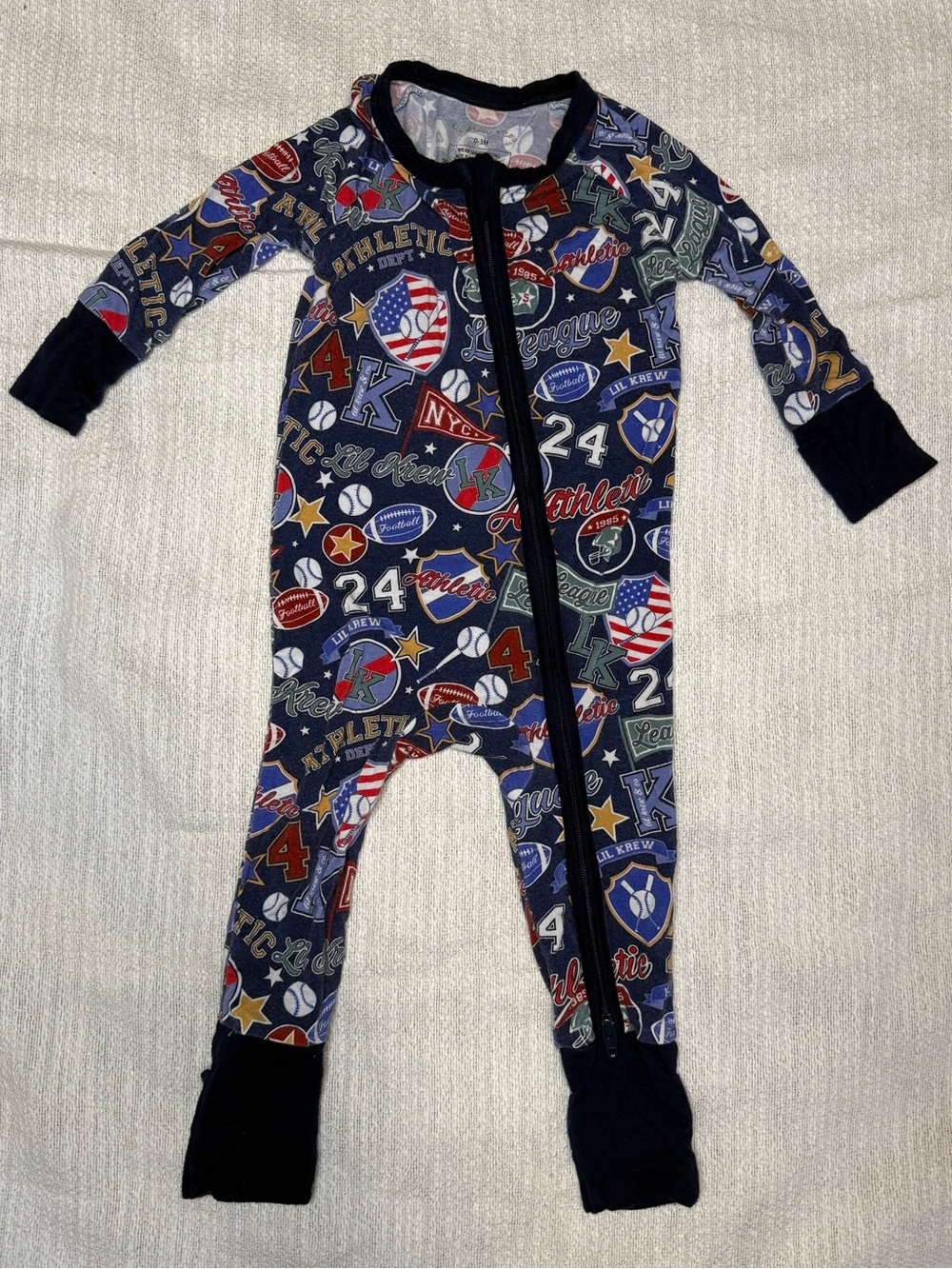 All star zip up pajamas
